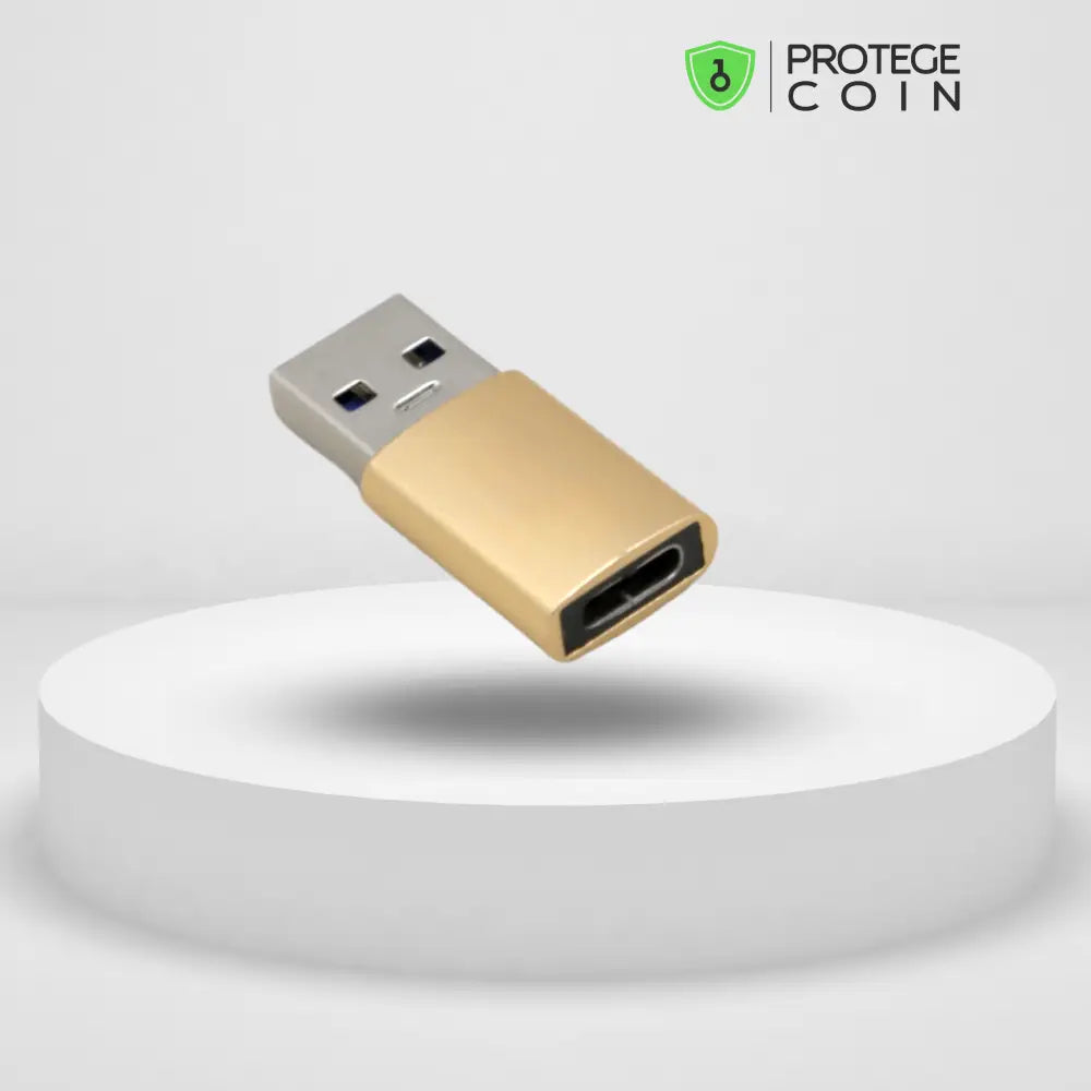 Adaptador Usb-C Para Usb-A Dourado